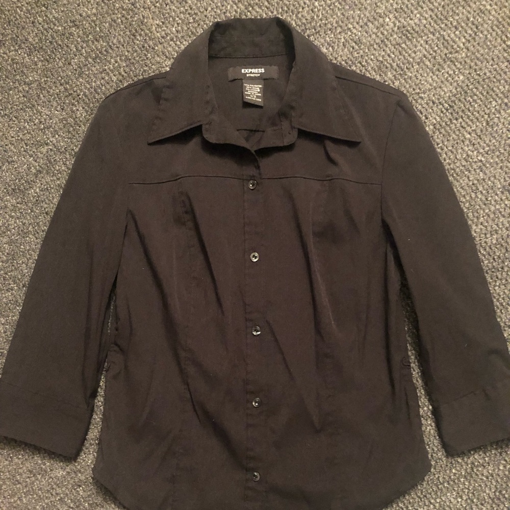 Black, 3/4 Sleeve, Express Shirt